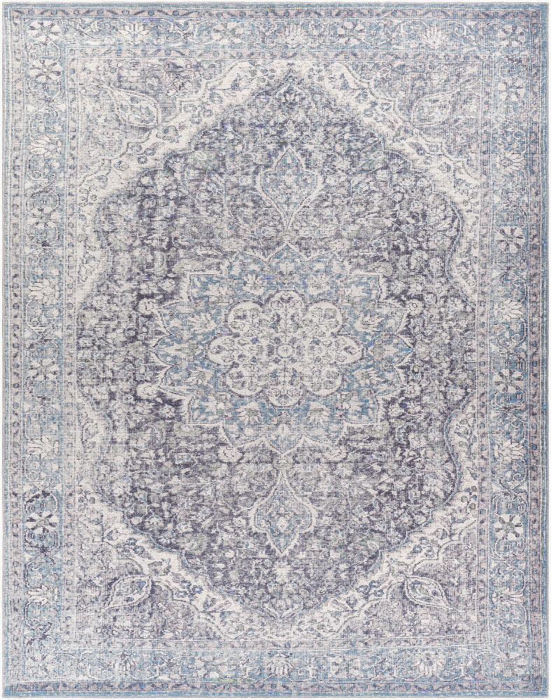 Colin Machine Woven Rug — Charcoal/Cream