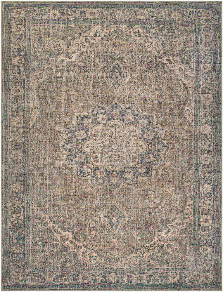 Colin Machine Woven Rug — Beige/Black