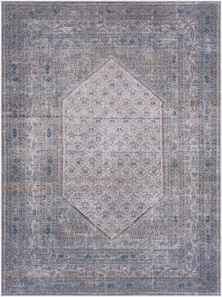 Colin Machine Woven Rug — Dark Brown/Light Gray
