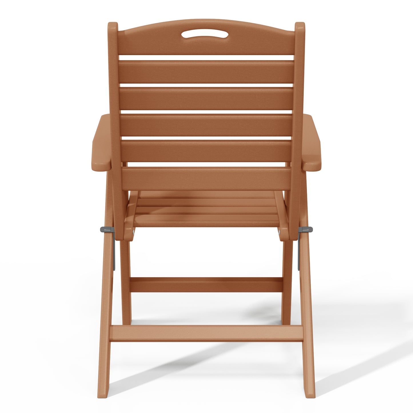 Aarhus All-Weather Outdoor Patio Folding Tall Back Dining Chair (38" High) Seahawk Designs Patio Dining Chairs