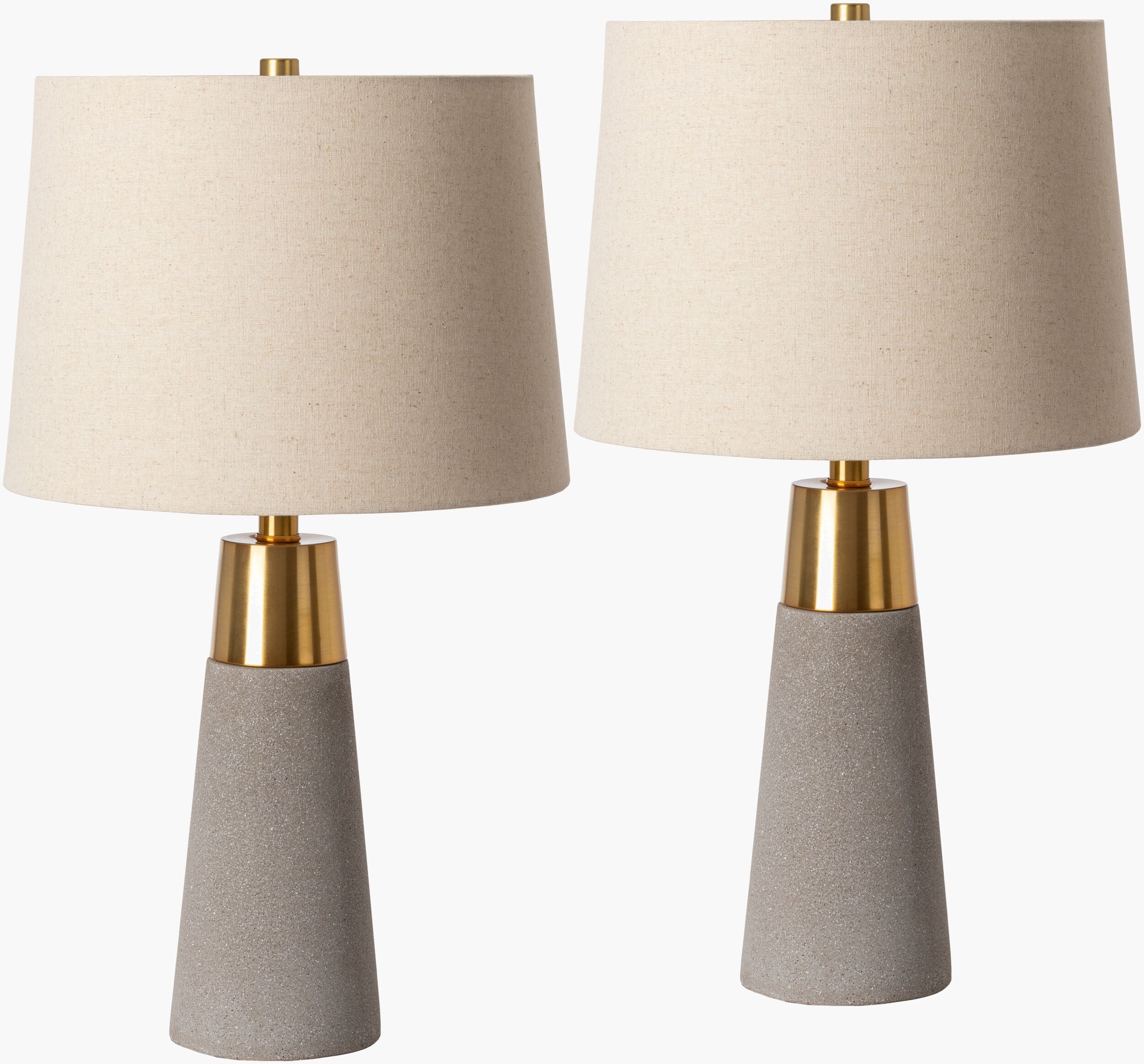 Catania Accent Table Lamp — Gray/Metallic - Brass