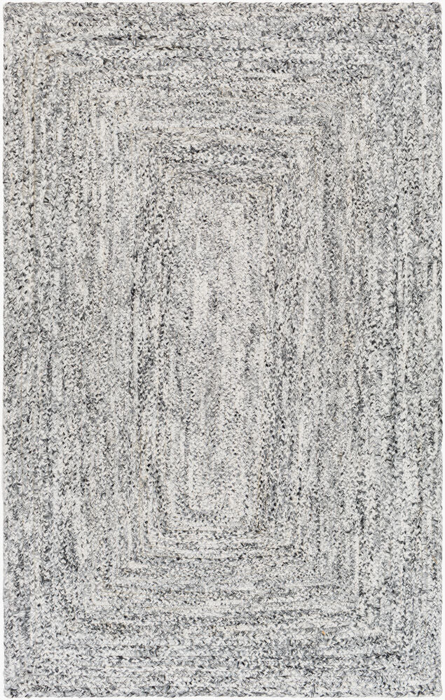 Cologne Handmade Rug — Charcoal/White