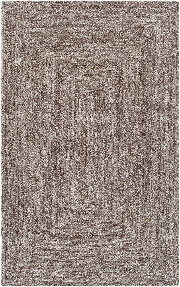 Cologne Handmade Rug — Dark Brown/White