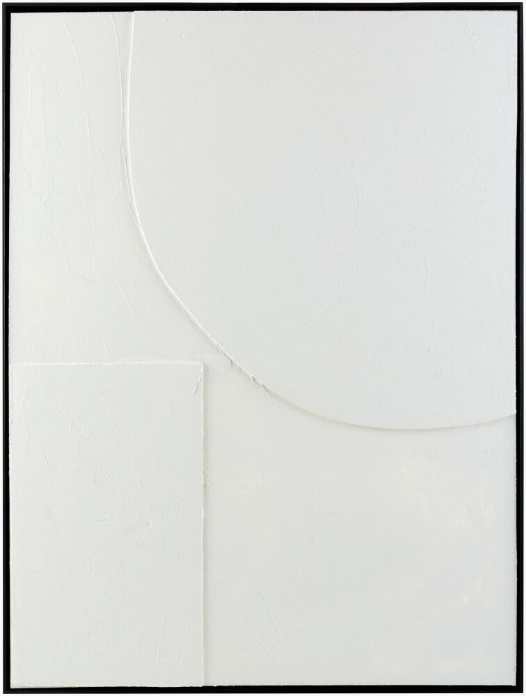 Concrete Framed Art — Beige/Black