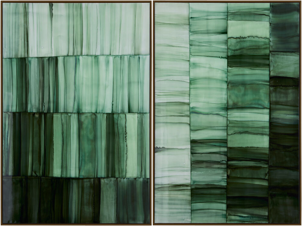 Connection Framed Art — Black/Grass Green
