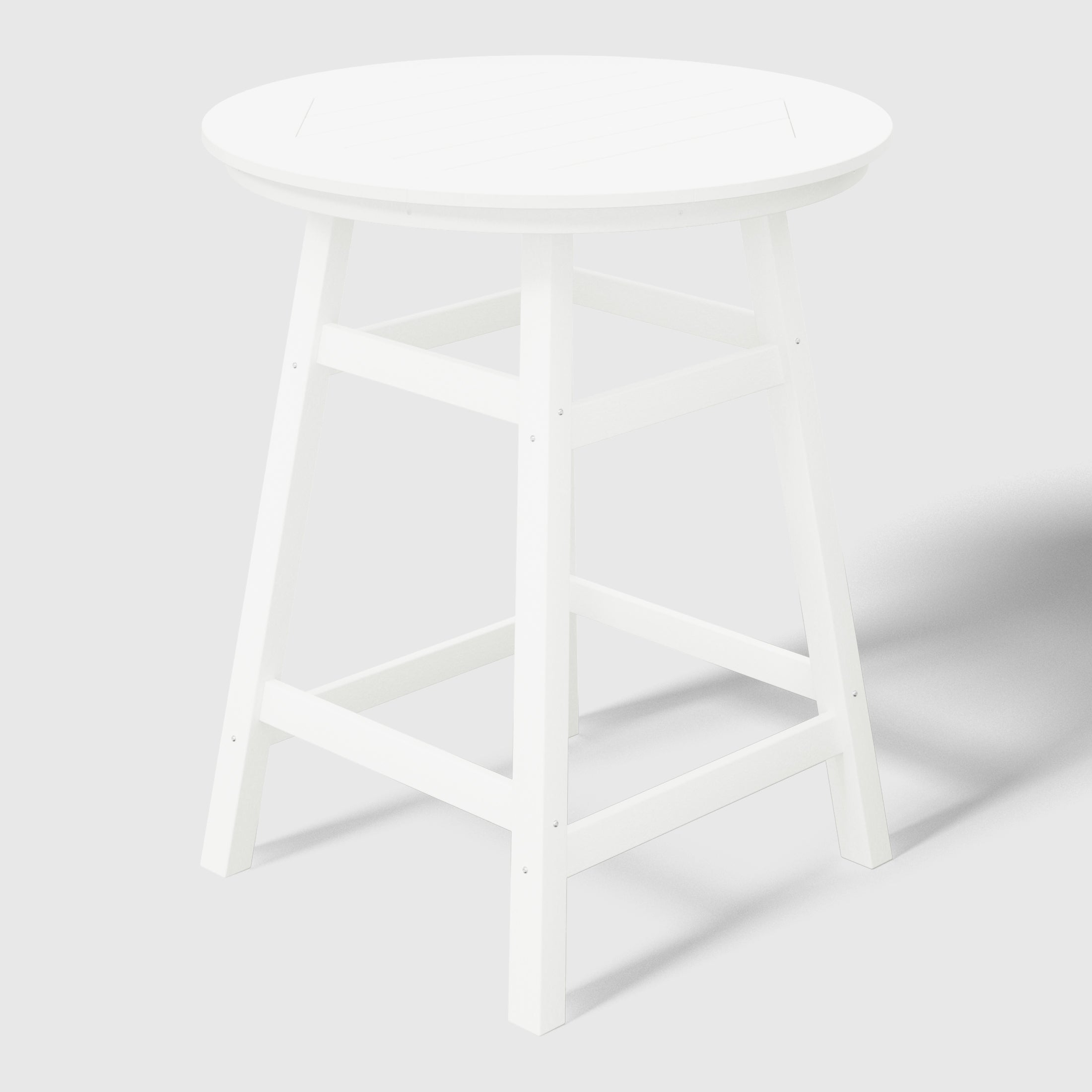 Stockholm All-Weather Outdoor 35" Round Counter Table (37" Height) White Seahawk Designs Patio Bar Tables