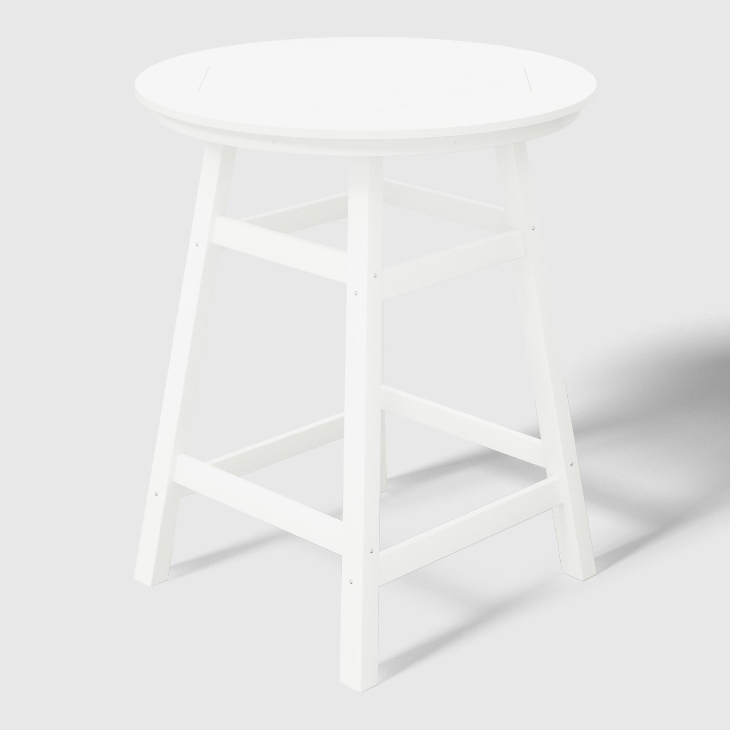 Stockholm All-Weather Outdoor 35" Round Counter Table (37" Height) White Seahawk Designs Patio Bar Tables