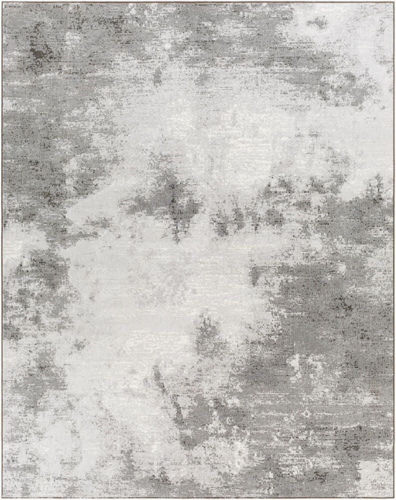 Contempo Machine Woven Rug — Charcoal/Light Gray