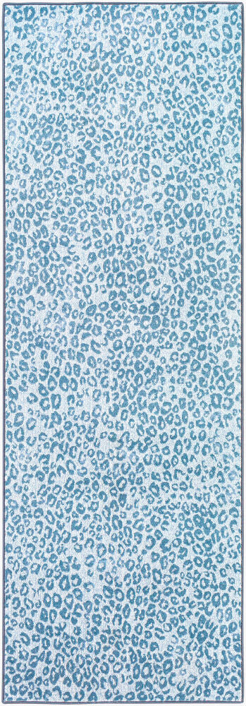 Contempo Machine Woven Rug — Blue/Cream