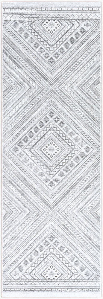 Contempo Machine Woven Rug — Charcoal/Cream