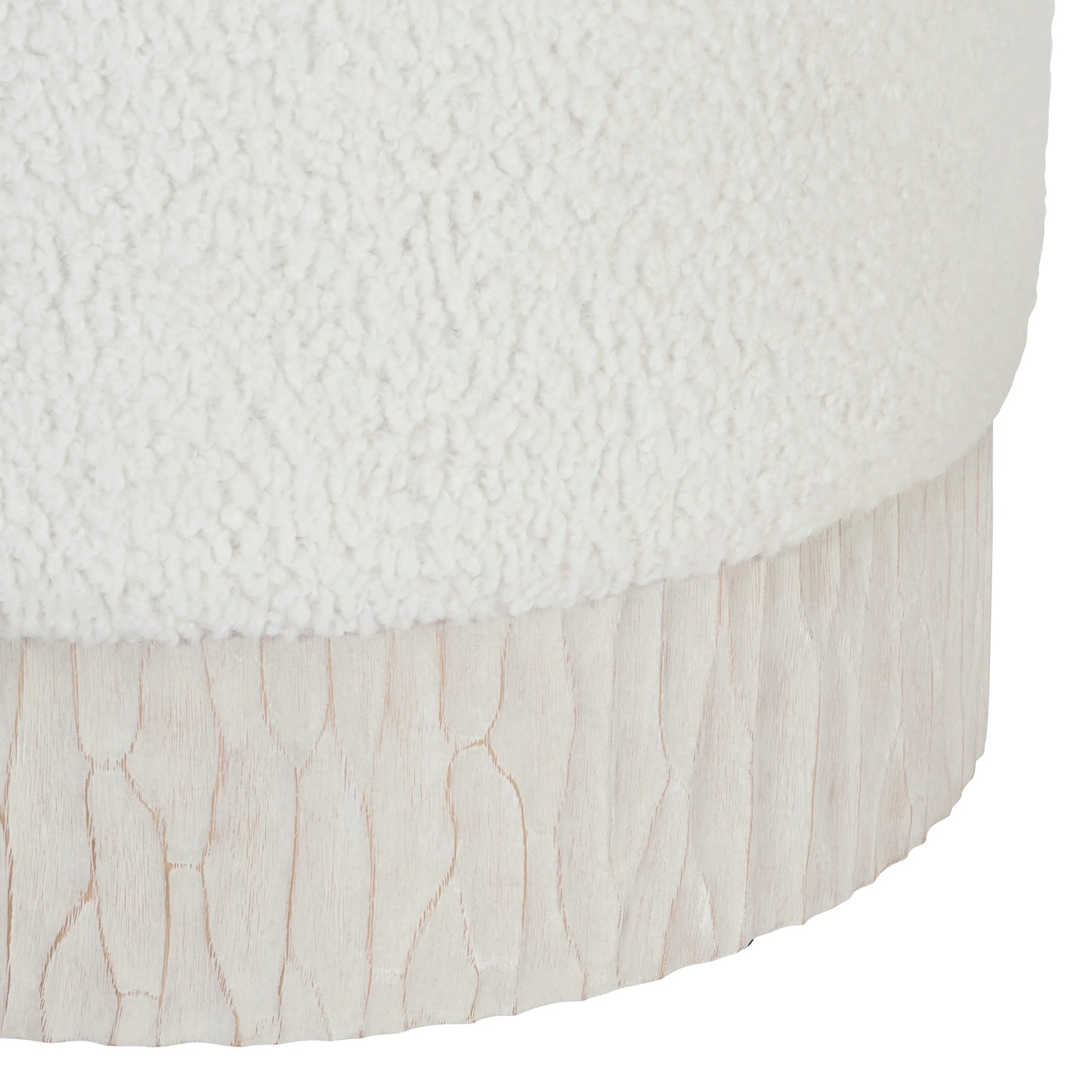Bernhardt Solaria Ottoman — Upholstered Top, Cast Resin Frame Bernhardt Ottoman