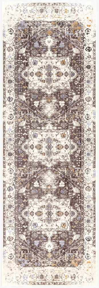 Crescendo Machine Woven Rug — Beige/Black