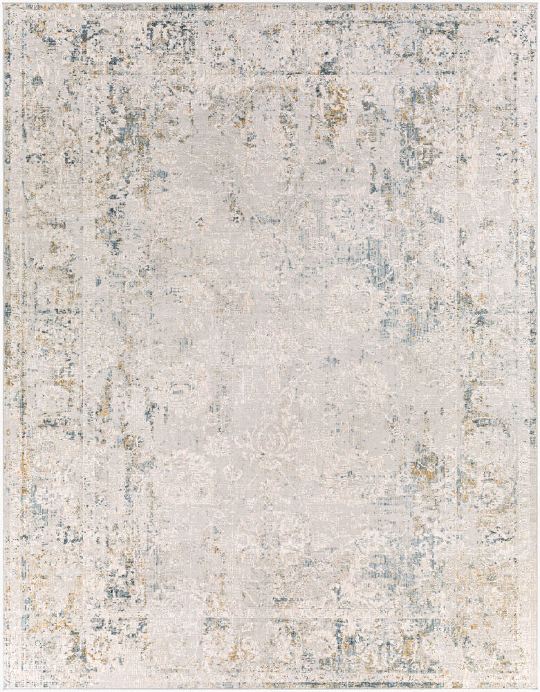 Carmel Machine Woven Rug — Brown/Dark Blue