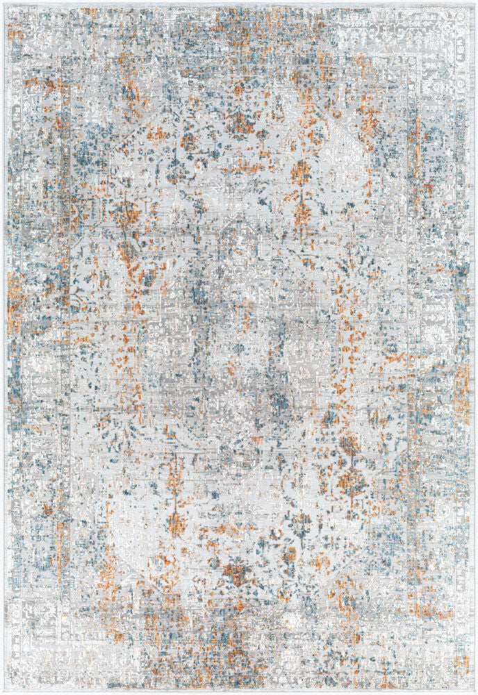 Carmel Machine Woven Rug — Blue/Brown