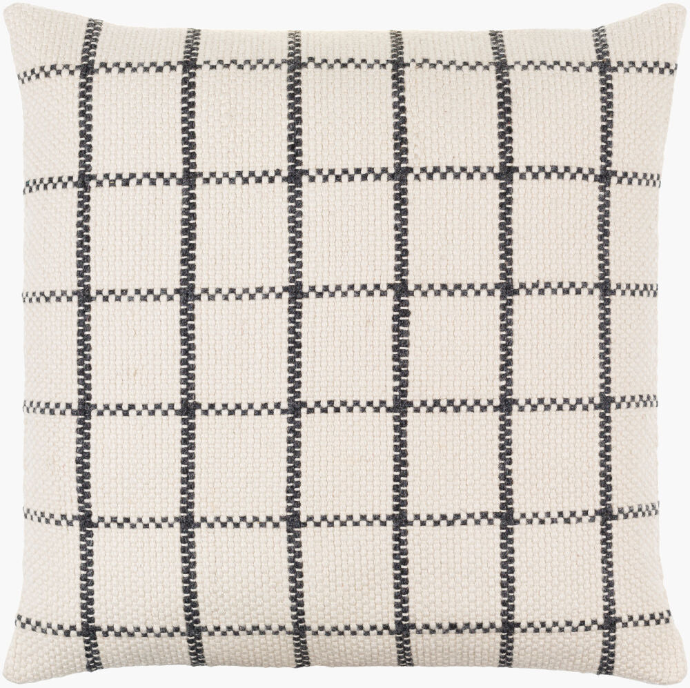 Charmaine Accent Pillow — Black/Ivory
