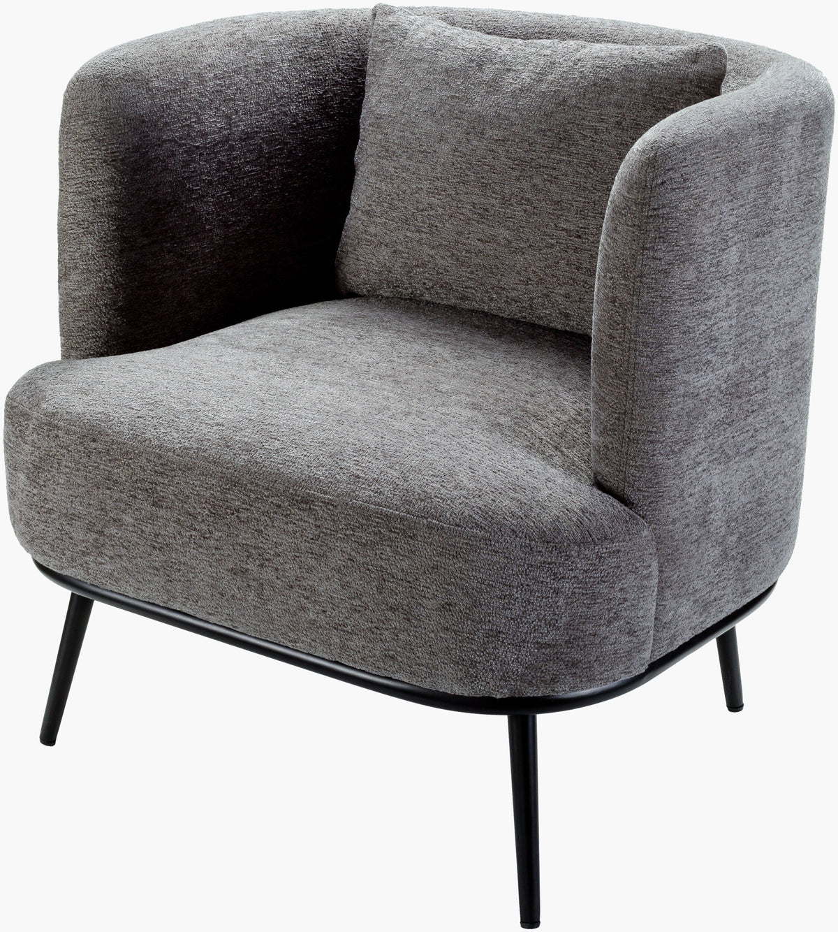 Carmine Accent Chair — Black/Medium Gray