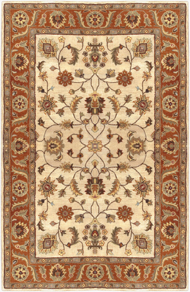 Crowne Handmade Rug — Beige/Black