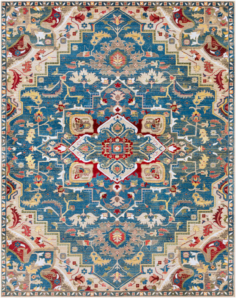 Crafty Machine Woven Rug — Burgandy/Dark Blue