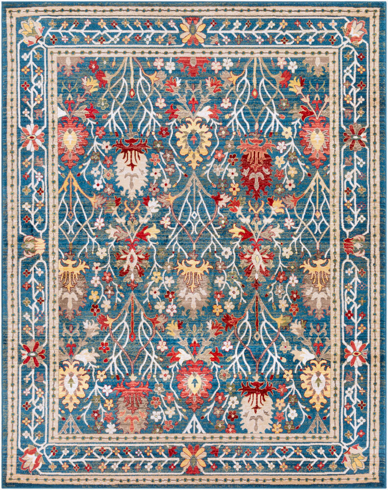 Crafty Machine Woven Rug — Burgandy/Dark Blue