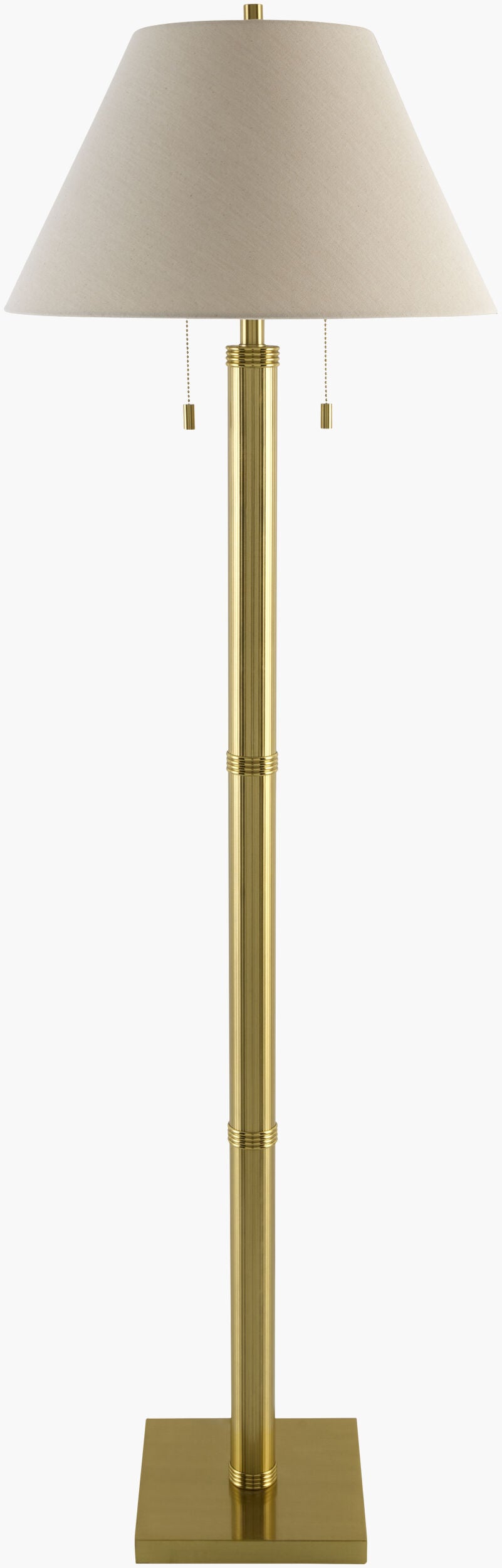 Corvane Accent Floor Lamp — Metallic - Gold