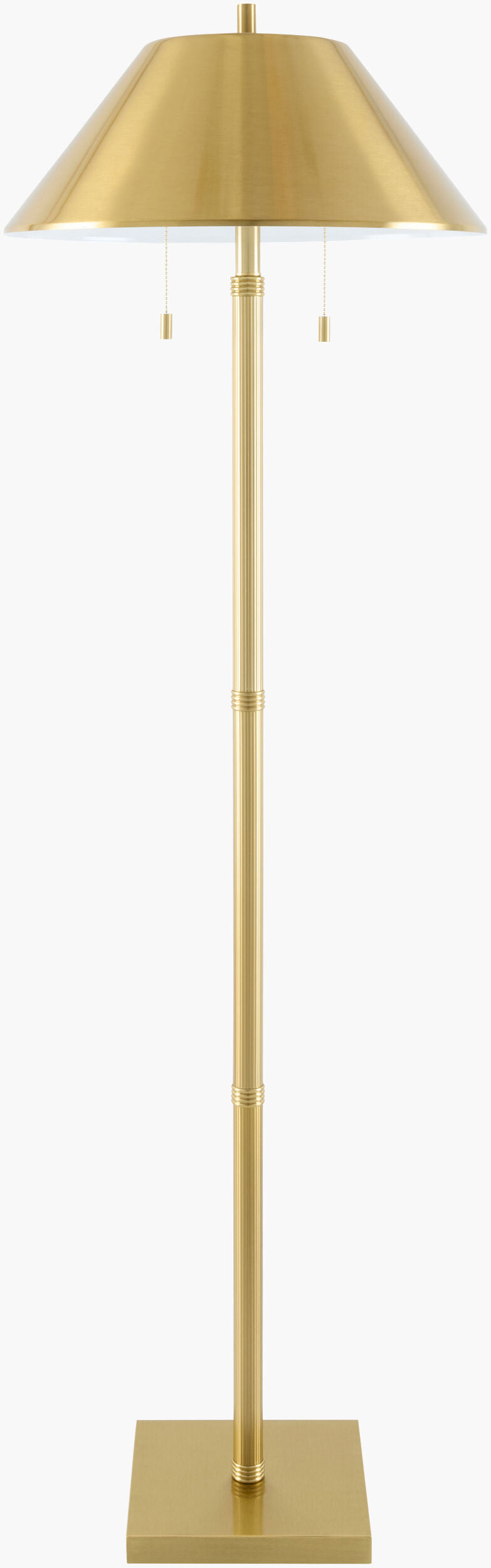 Corvane Accent Floor Lamp — Metallic - Gold