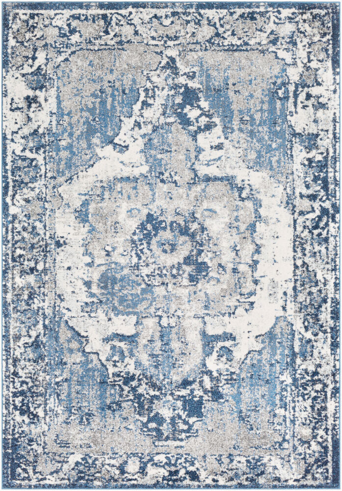Chelsea Machine Woven Rug — Blue/Charcoal