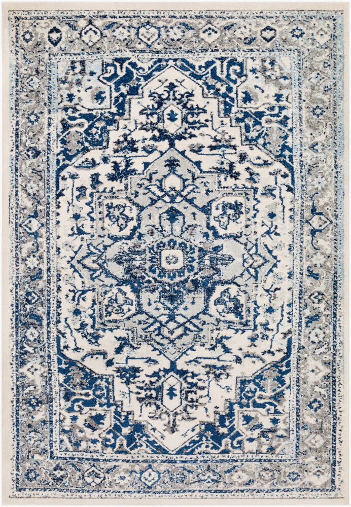 Chelsea Machine Woven Rug — Blue/Charcoal
