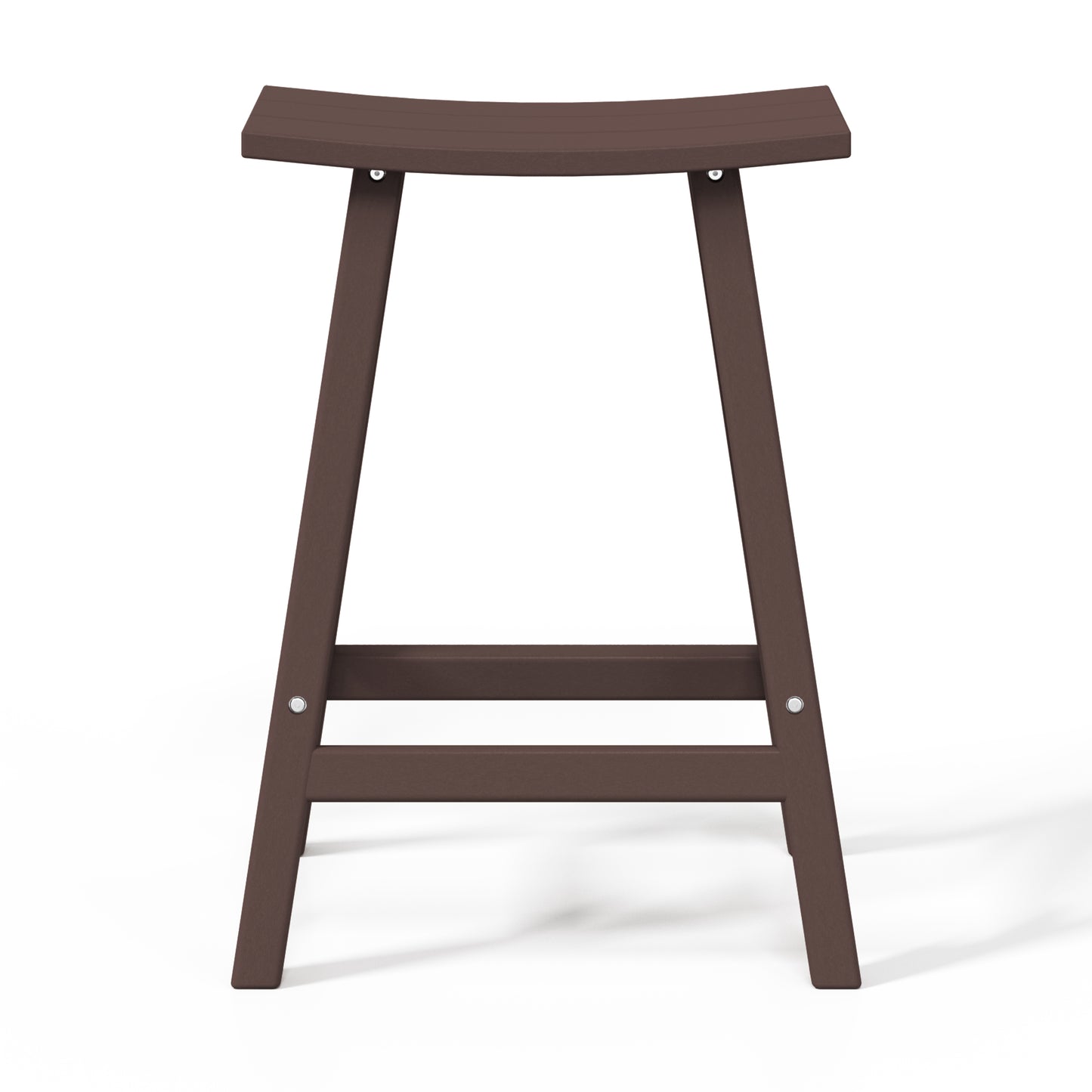 Stockholm All-Weather Outdoor Saddle Counter Stool (24" Height) Seahawk Designs Patio Bar & Counter Stools