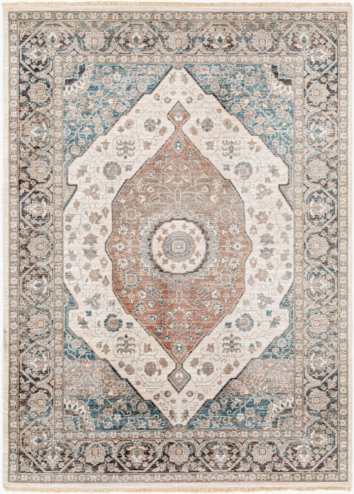 Carlisle Machine Woven Rug — Cream/Denim