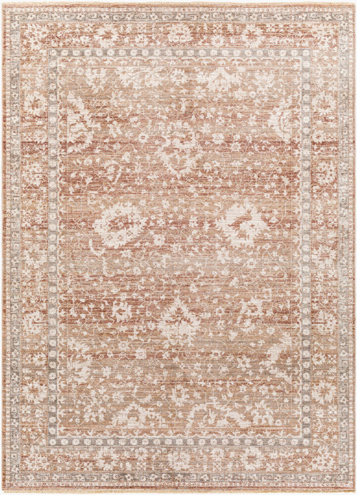 Carlisle Machine Woven Rug — Dusty Pink/Ivory