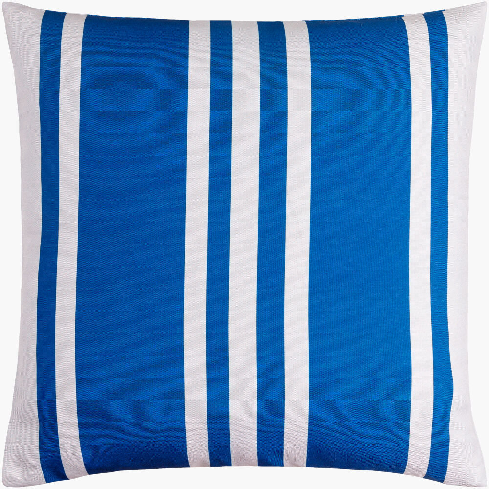 Classic Stripe Accent Pillow — Dark Blue/Off-White