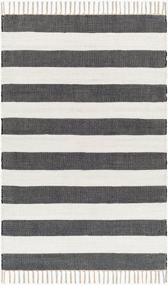 Cotone Handmade Rug — Navy/White