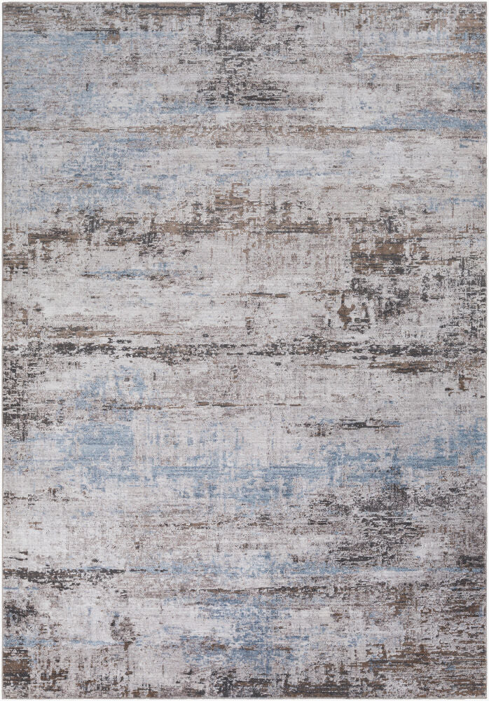 Couture Machine Woven Rug — Charcoal/Dark Brown