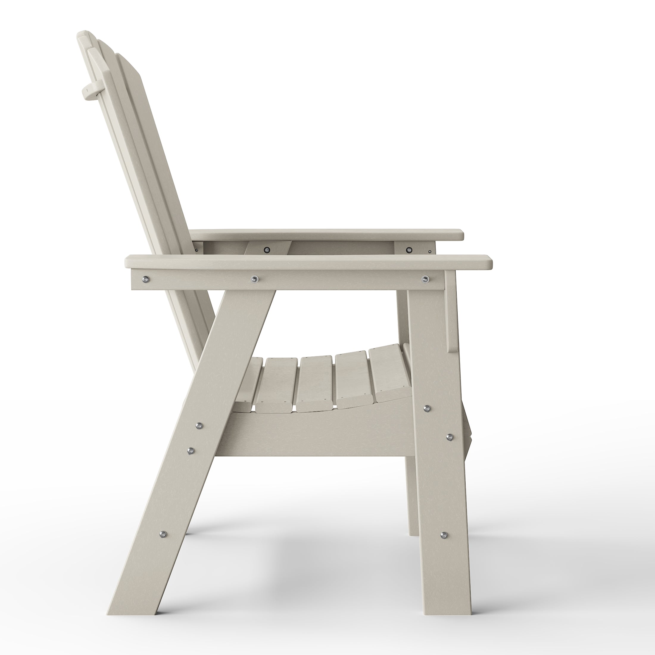 Westport All-Weather Outdoor Classic Adirondack Dining Chair Sand Seahawk Designs Patio Dining Chairs