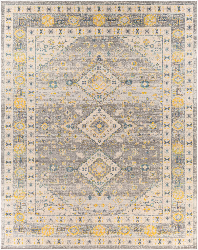 City Light Machine Woven Rug — Aqua/Blue