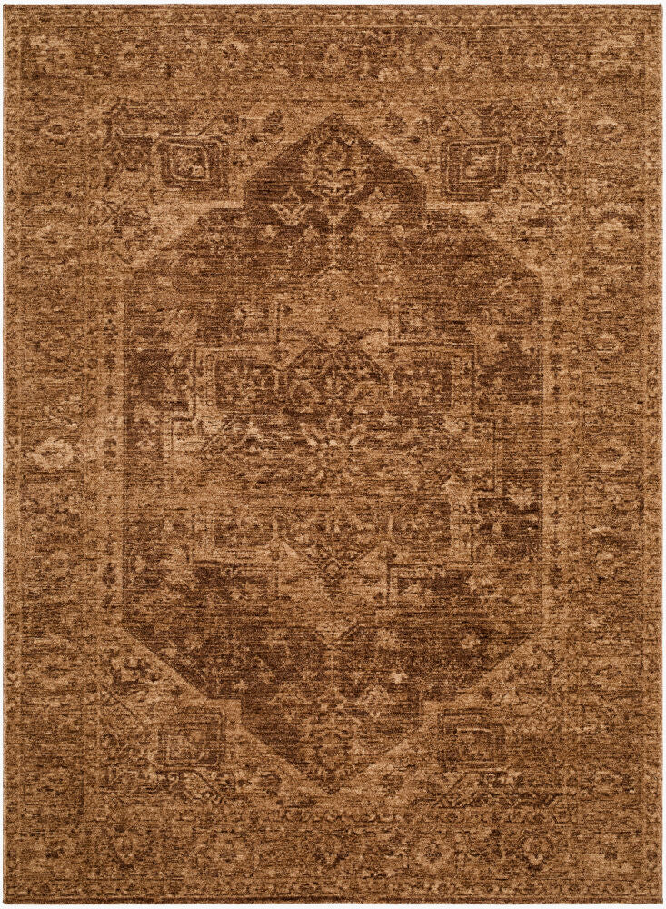 Cyrus Machine Woven Rug — Brown/Tan