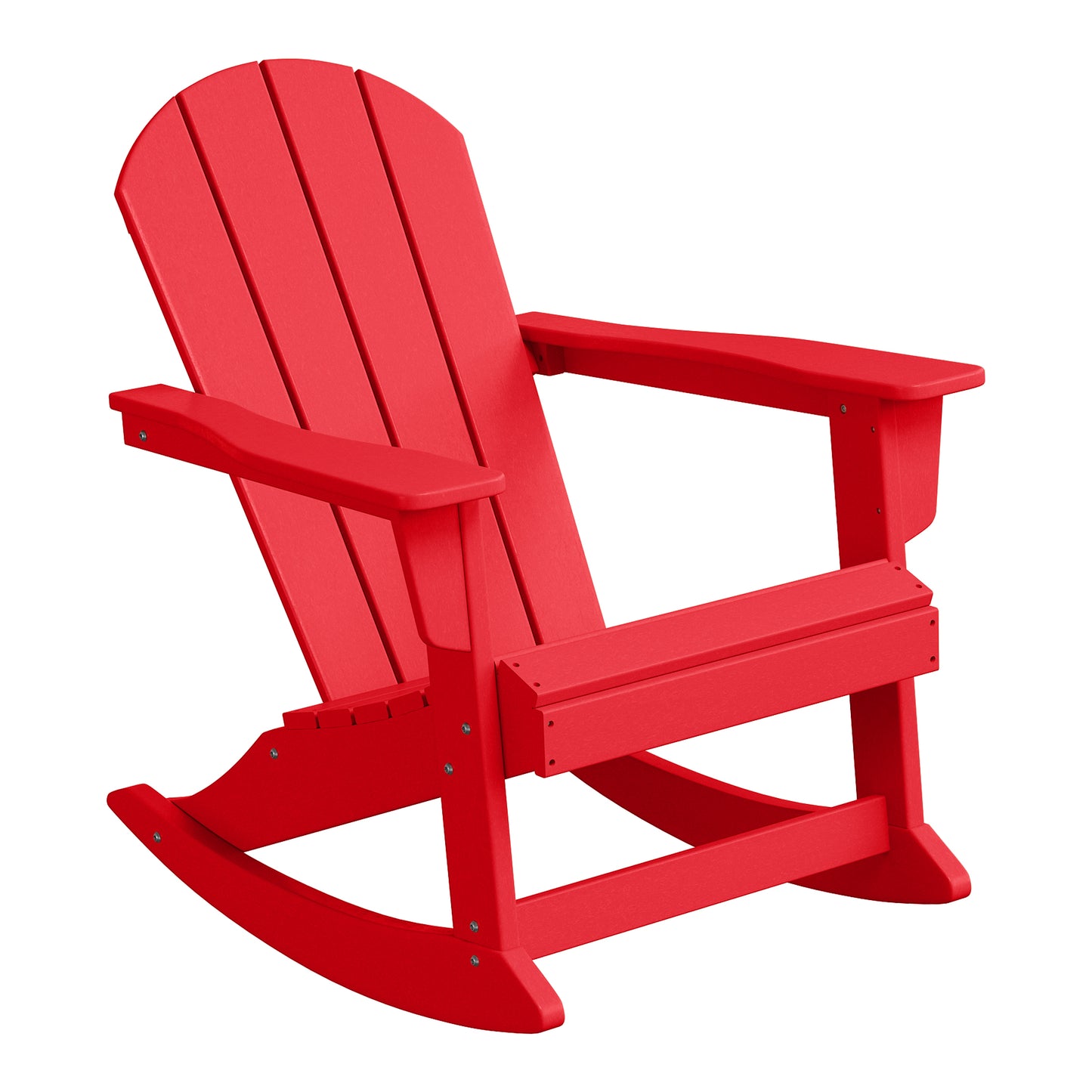 Chatham All-Weather Outdoor Classic Adirondack Rocking Chair Red Seahawk Designs Patio Rocking Chairs