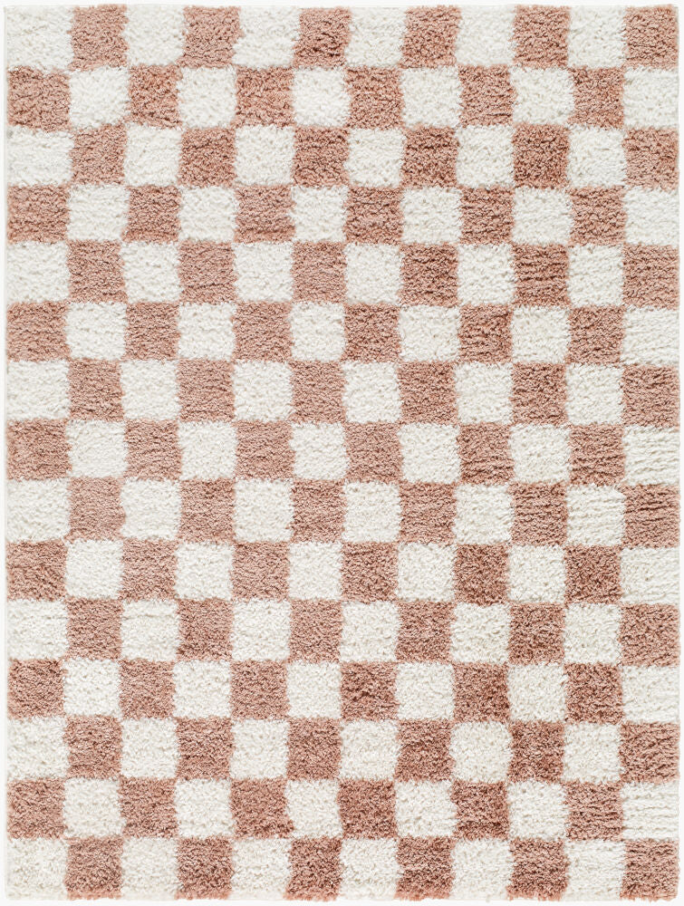 Czechia Machine Woven Rug — Dusty Pink/Ivory