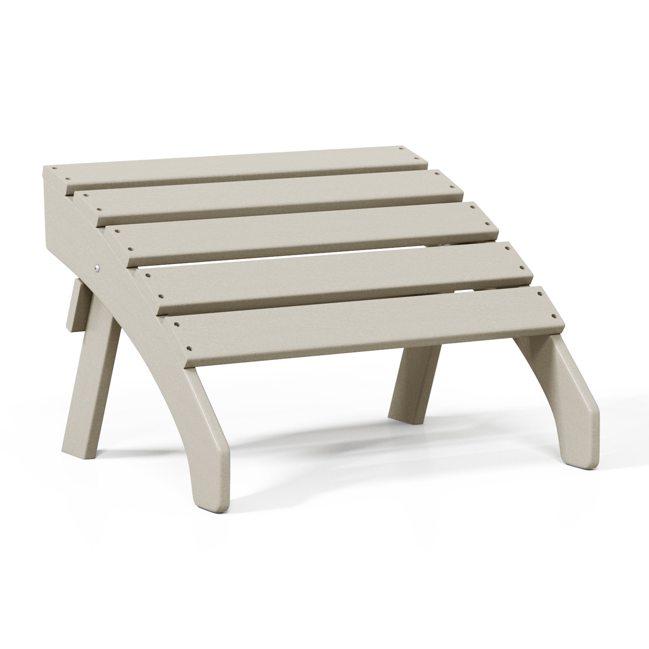 Westport All-Weather Outdoor Adirondack Folding Foot Rest/Ottoman Sand Seahawk Designs Patio Ottomans