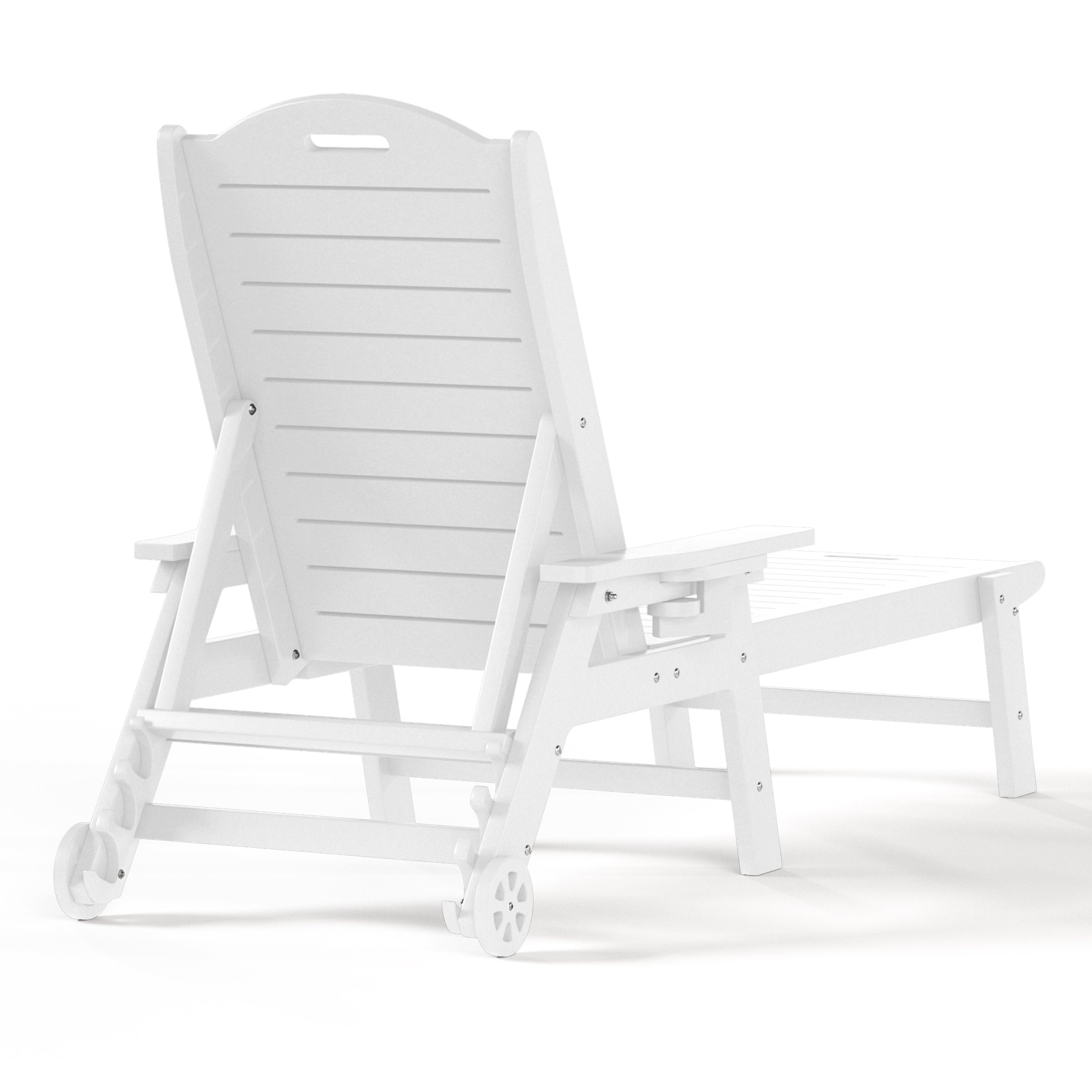 Santa Barbara Reclining Chaise Lounge with Cup Holder and Wheels Seahawk Designs Patio Chaise Lounges