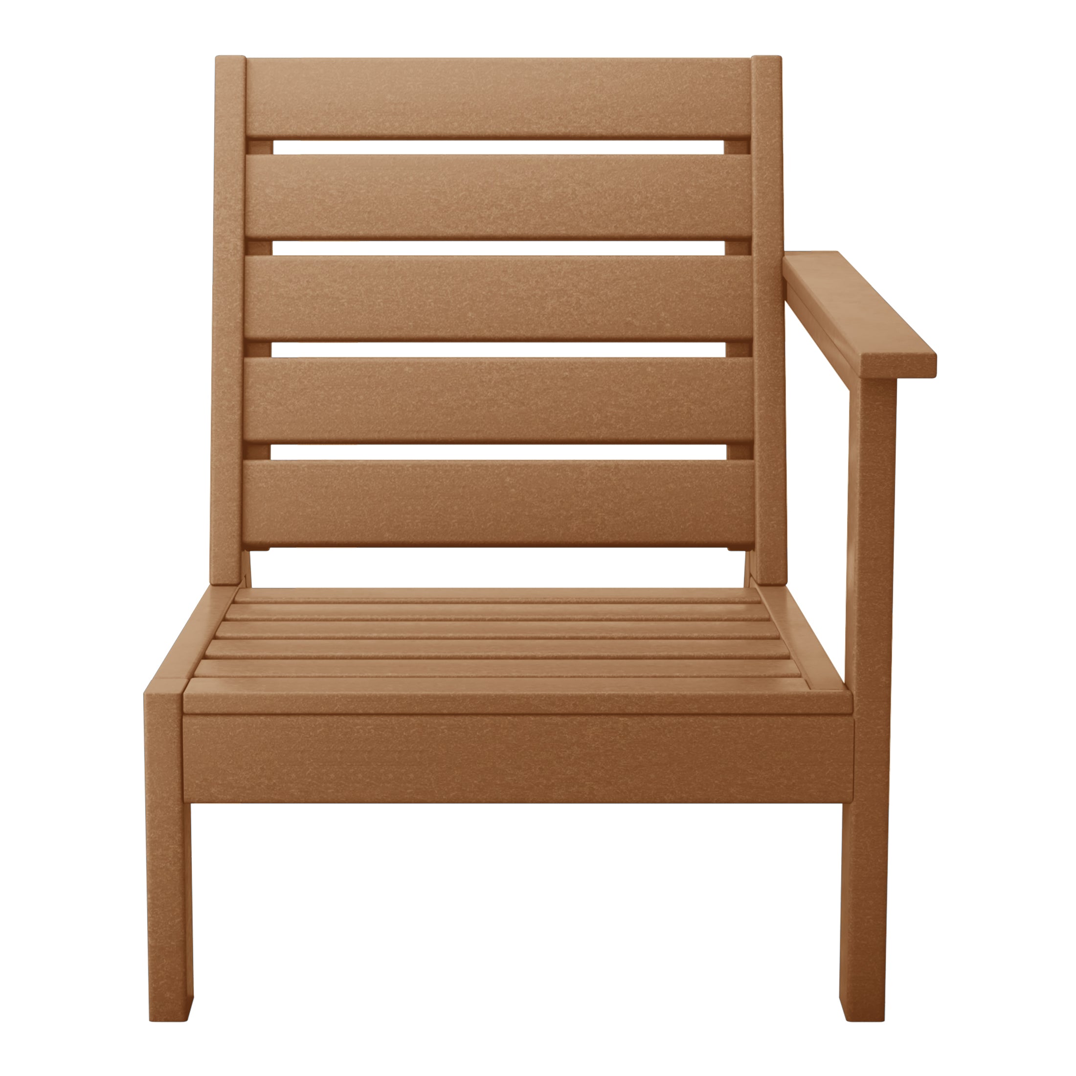 Scottsdale All-Weather Outdoor Modular Deep Seating Arm Chair (with Optional Cushions) Teak Brown Seahawk Designs Patio Chairs