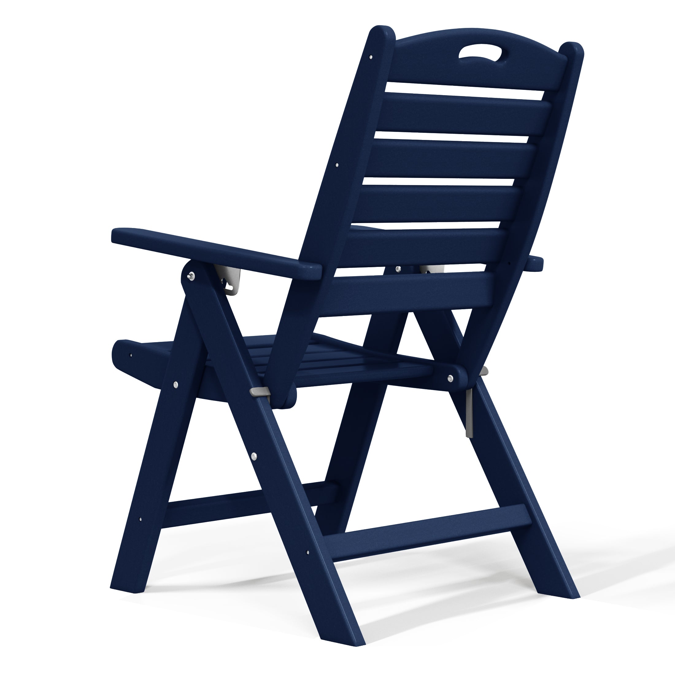 Aarhus All-Weather Outdoor Patio Folding Tall Back Dining Chair (38" High) Seahawk Designs Patio Dining Chairs