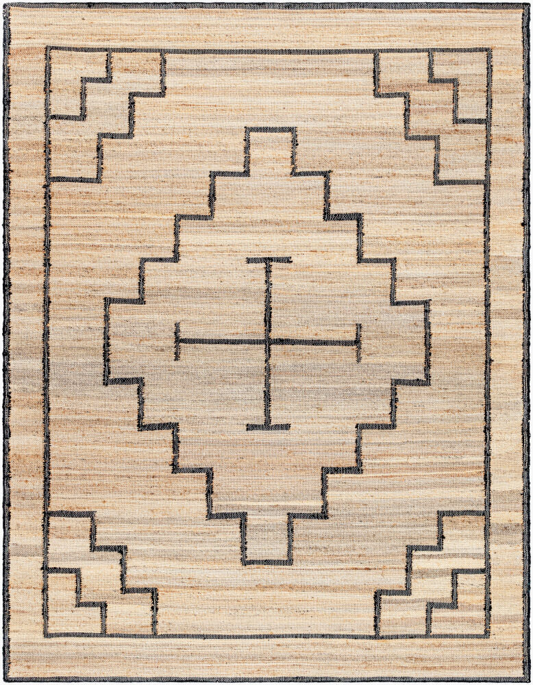 Diane Handmade Rug — Black/Tan