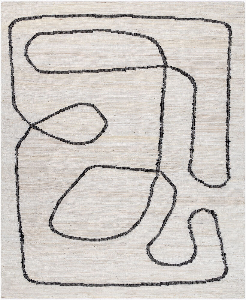 Diane Handmade Rug — Black/Cream