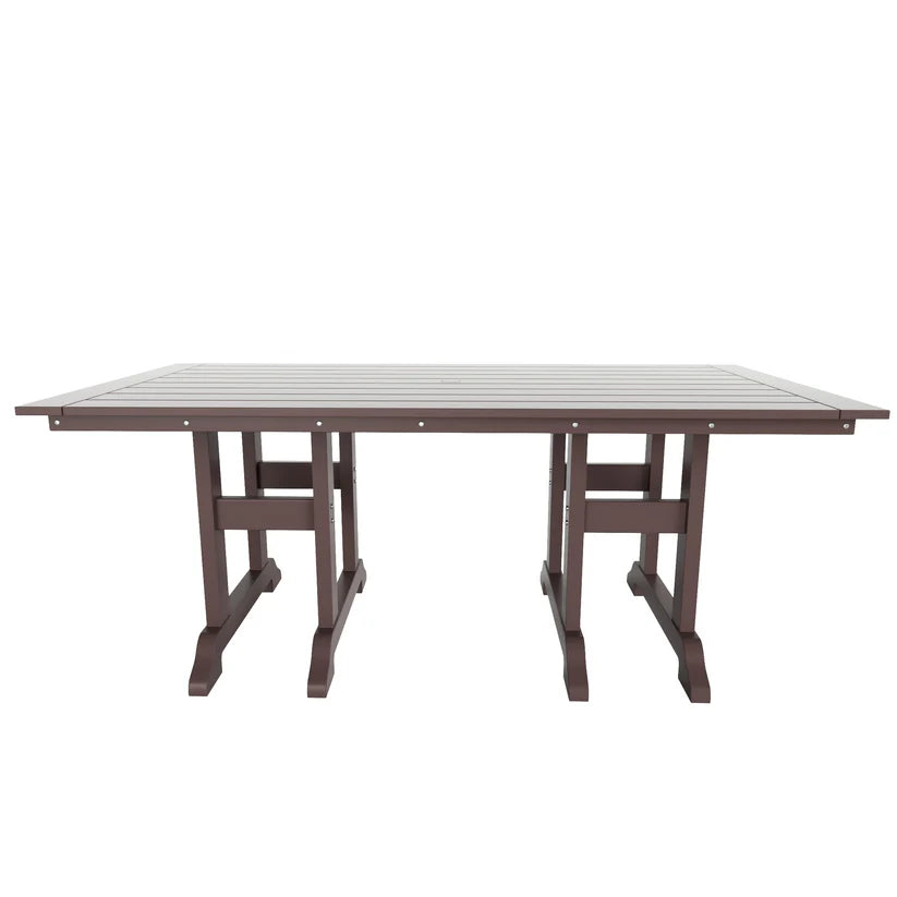 Tuscany All-Weather Outdoor Rectangular Dining Table (71" x 37" Top) Dark Brown Seahawk Designs Patio Dining Tables