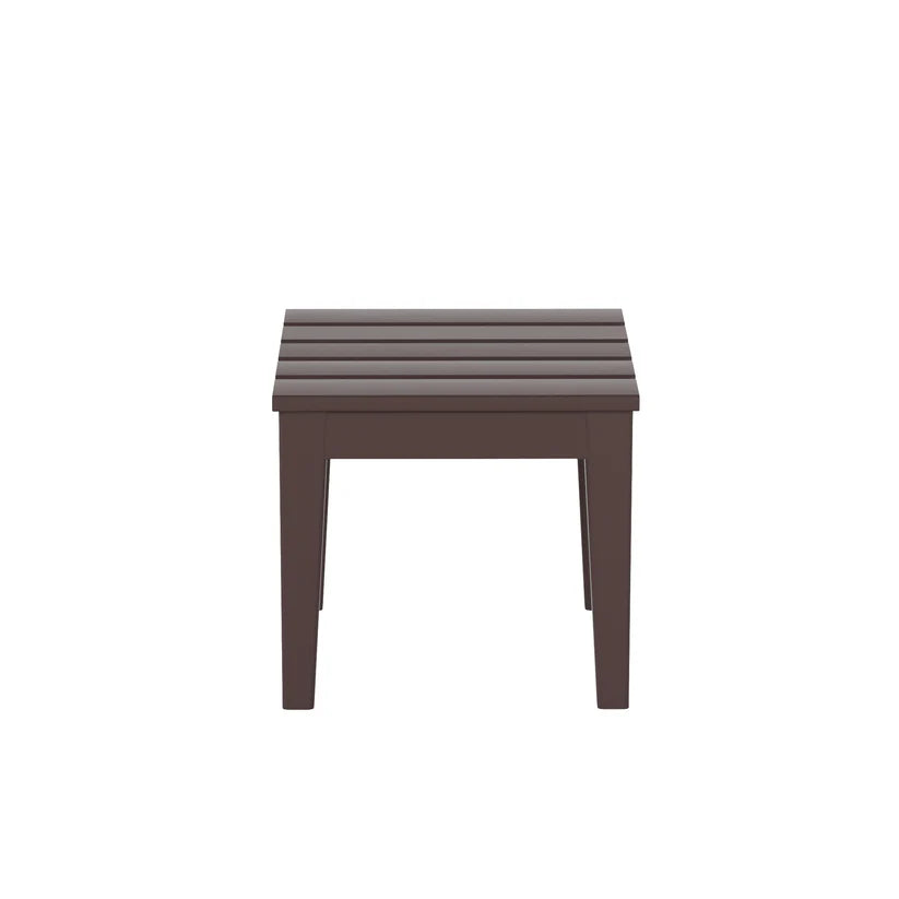Tuscany All-Weather Outdoor Square Side Table (17" Height) Dark Brown Seahawk Designs Patio Side Tables