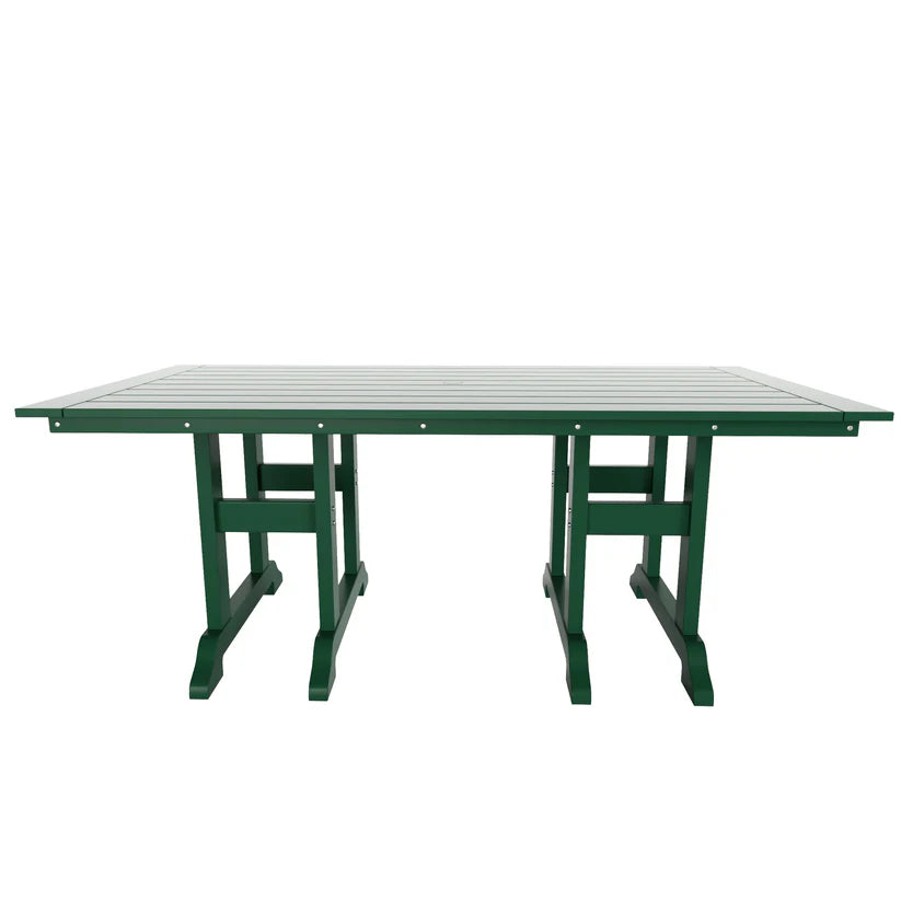 Tuscany All-Weather Outdoor Rectangular Dining Table (71" x 37" Top) Dark Green Seahawk Designs Patio Dining Tables