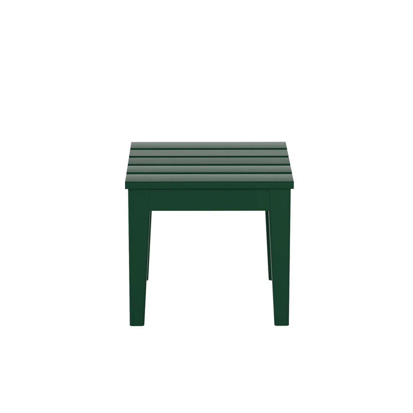 Tuscany All-Weather Outdoor Square Side Table (17" Height) Dark Green Seahawk Designs Patio Side Tables
