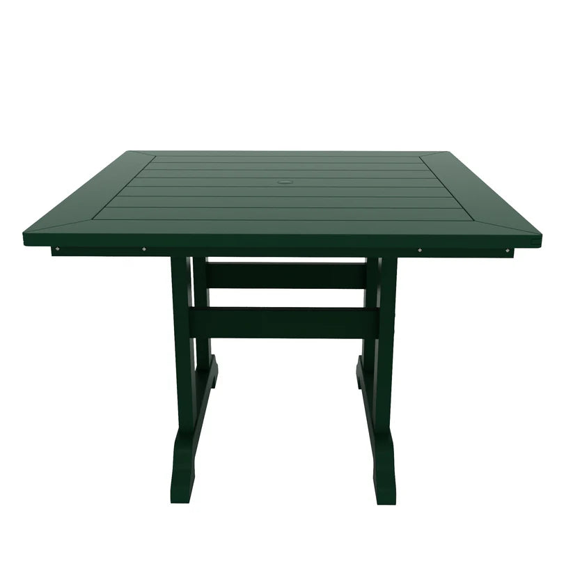 Tuscany All-Weather Outdoor Square Dining Table (43" Top) Dark Green Seahawk Designs Patio Dining Tables