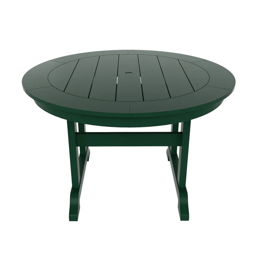 Tuscany All-Weather Outdoor Round Dining Table (47" Top) Dark Green Seahawk Designs Patio Dining Tables